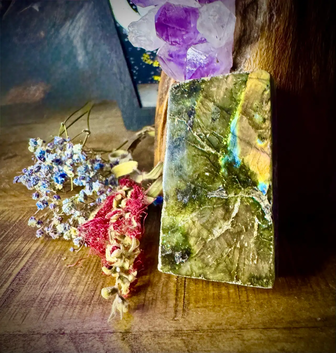 Labradorite Polished face crystal rough – photo 7