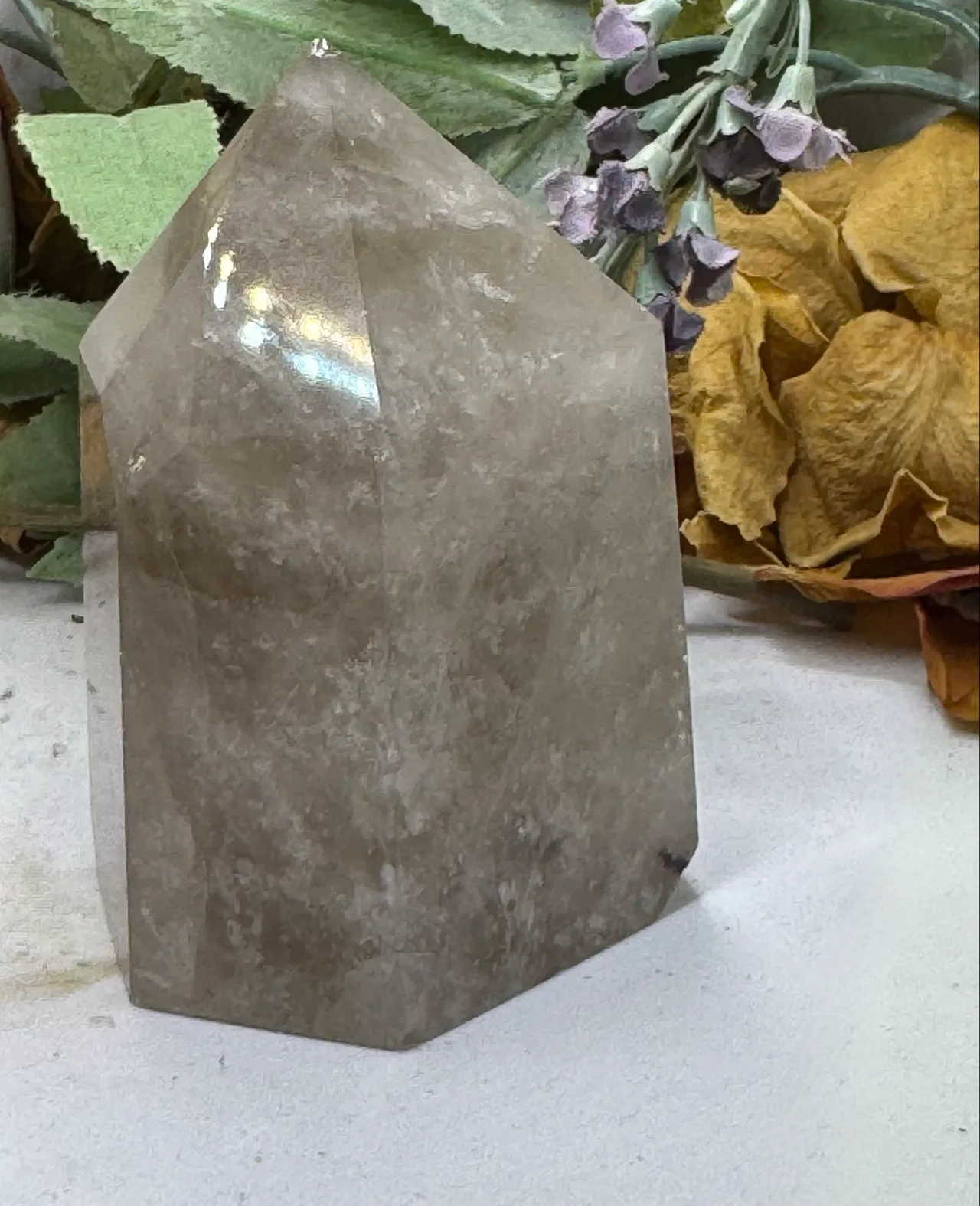 Smokey Rutilated Chunky Crystal Quartz Tower – photo 5