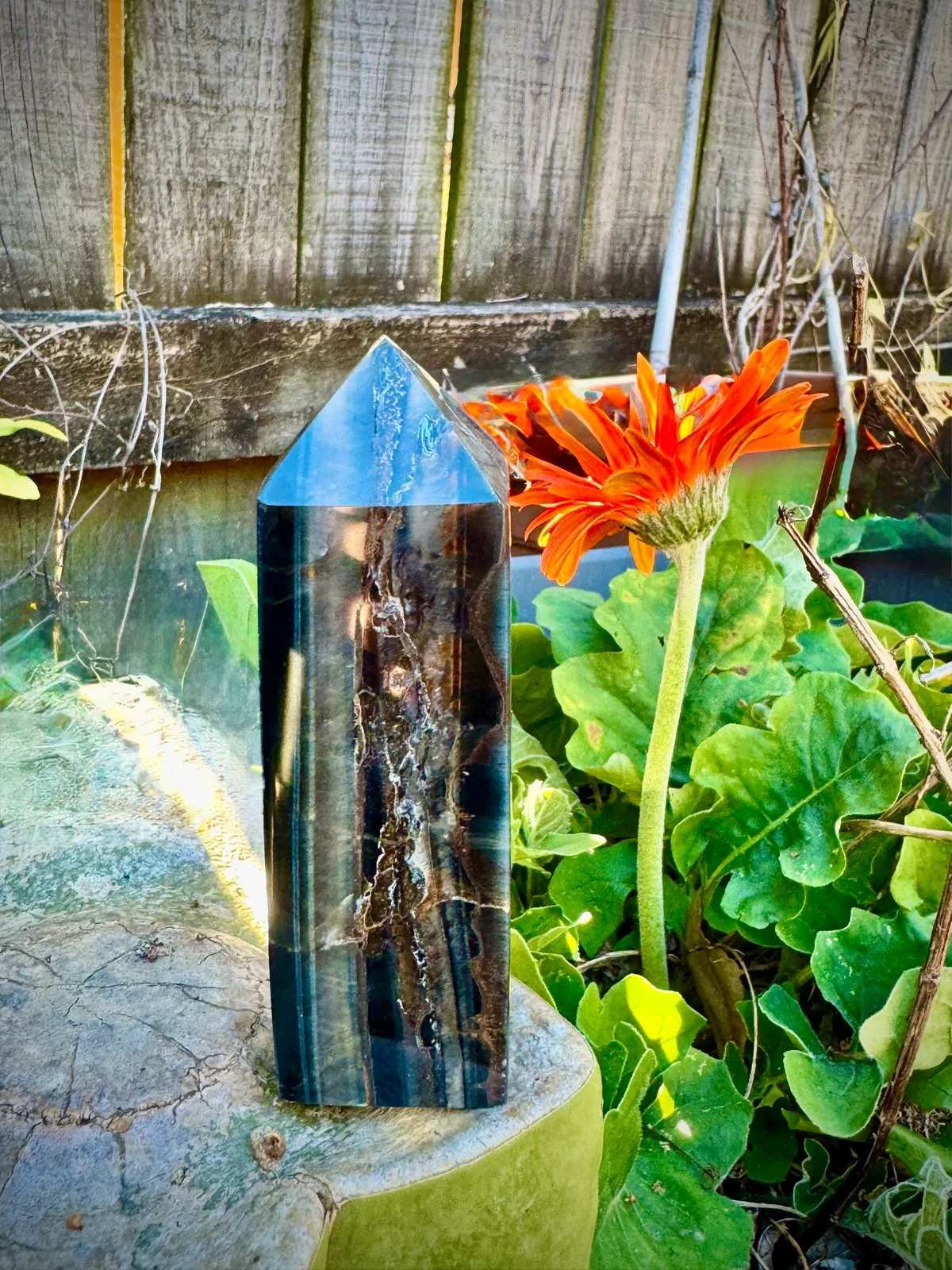 Blue tigers eye rare tower – photo 7