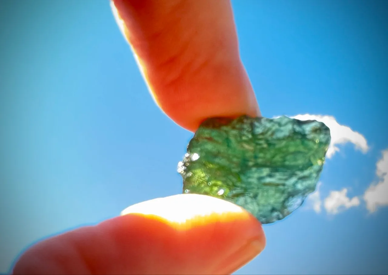Moldavite From Bulivea Czech Rare Meteorite Glass – photo 12