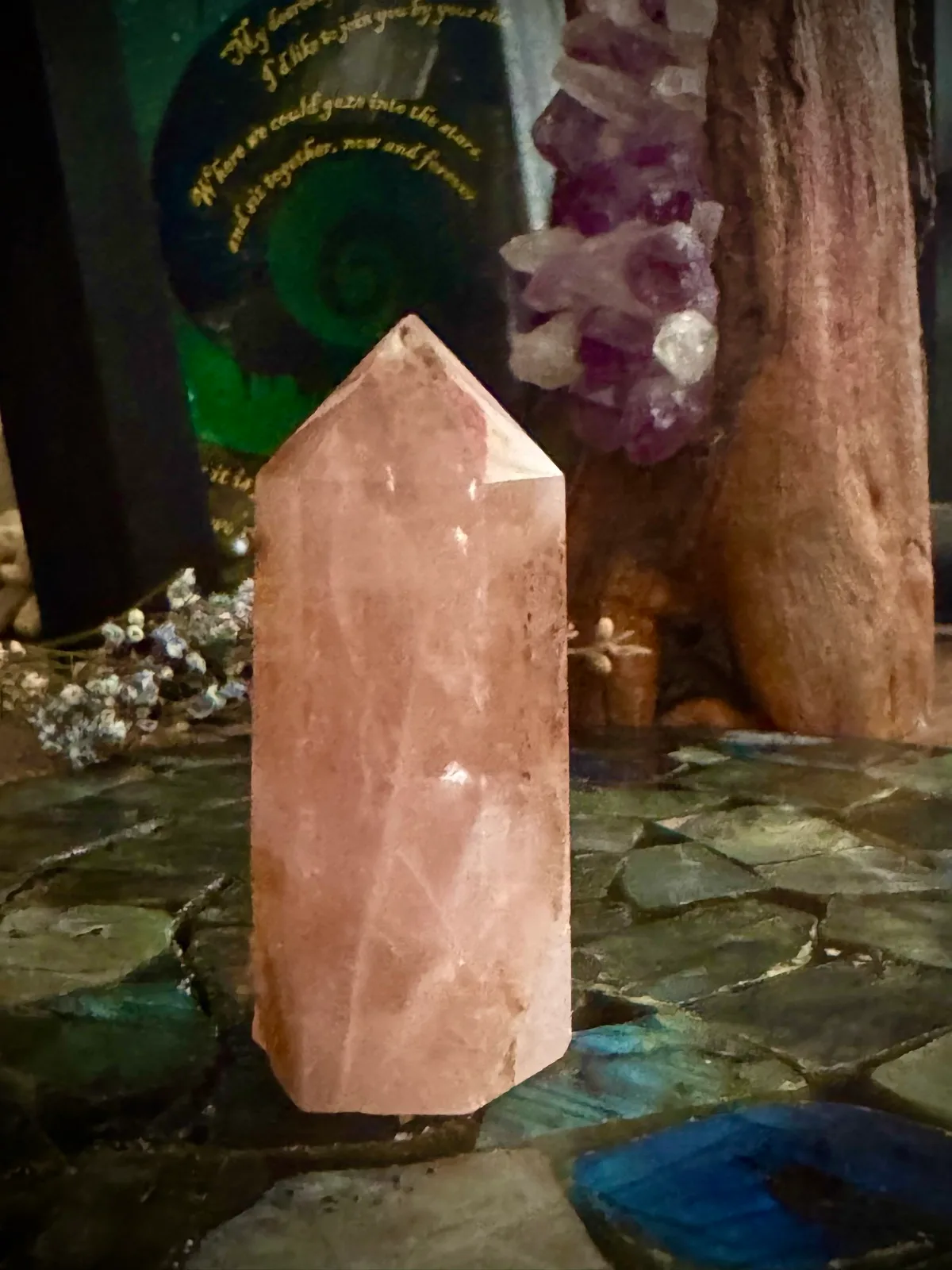 Rose Quartz Crystal Tower – photo 5