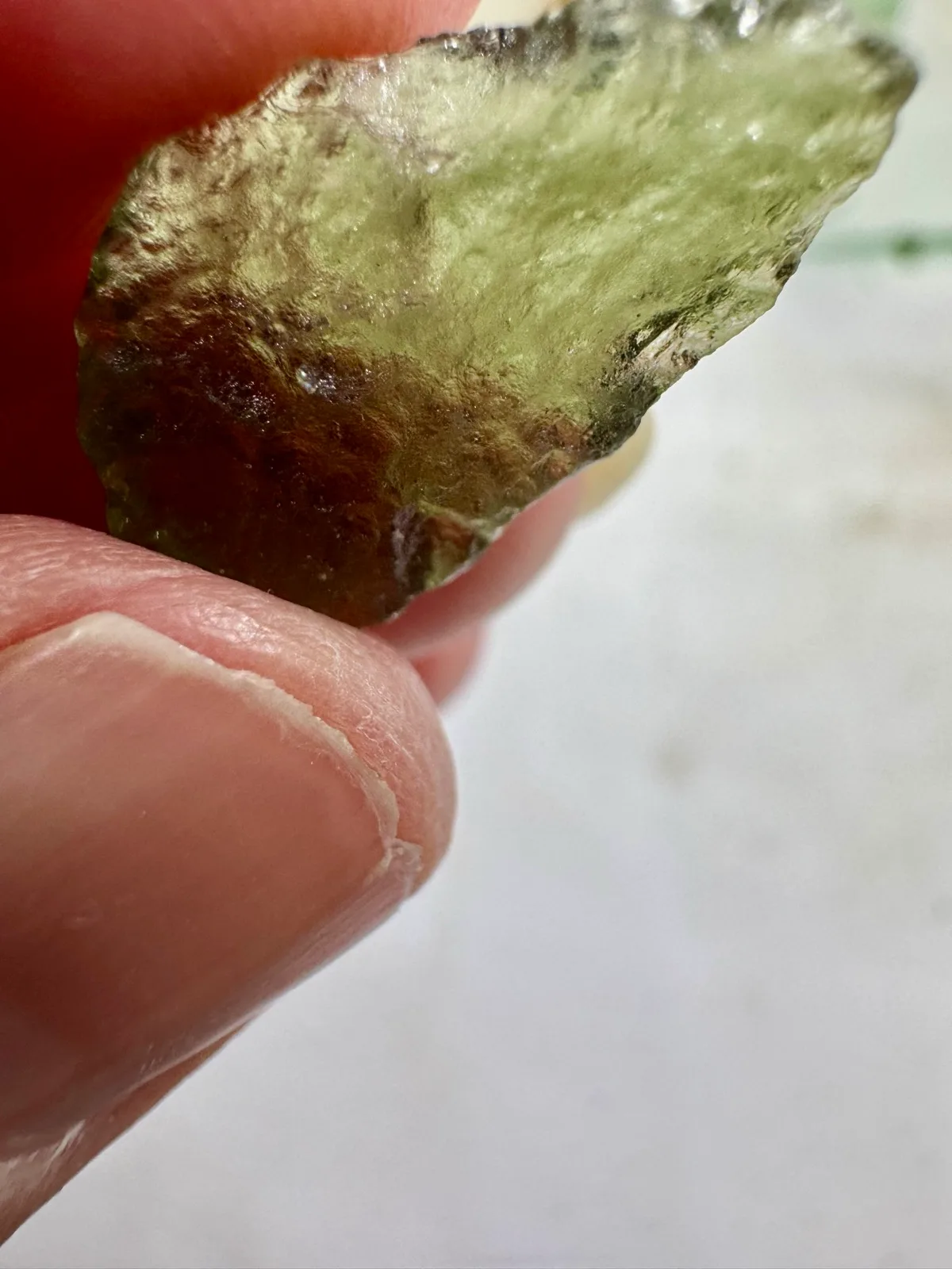 Moldavite from Cvech Rare tektites meteorite glass – photo 4
