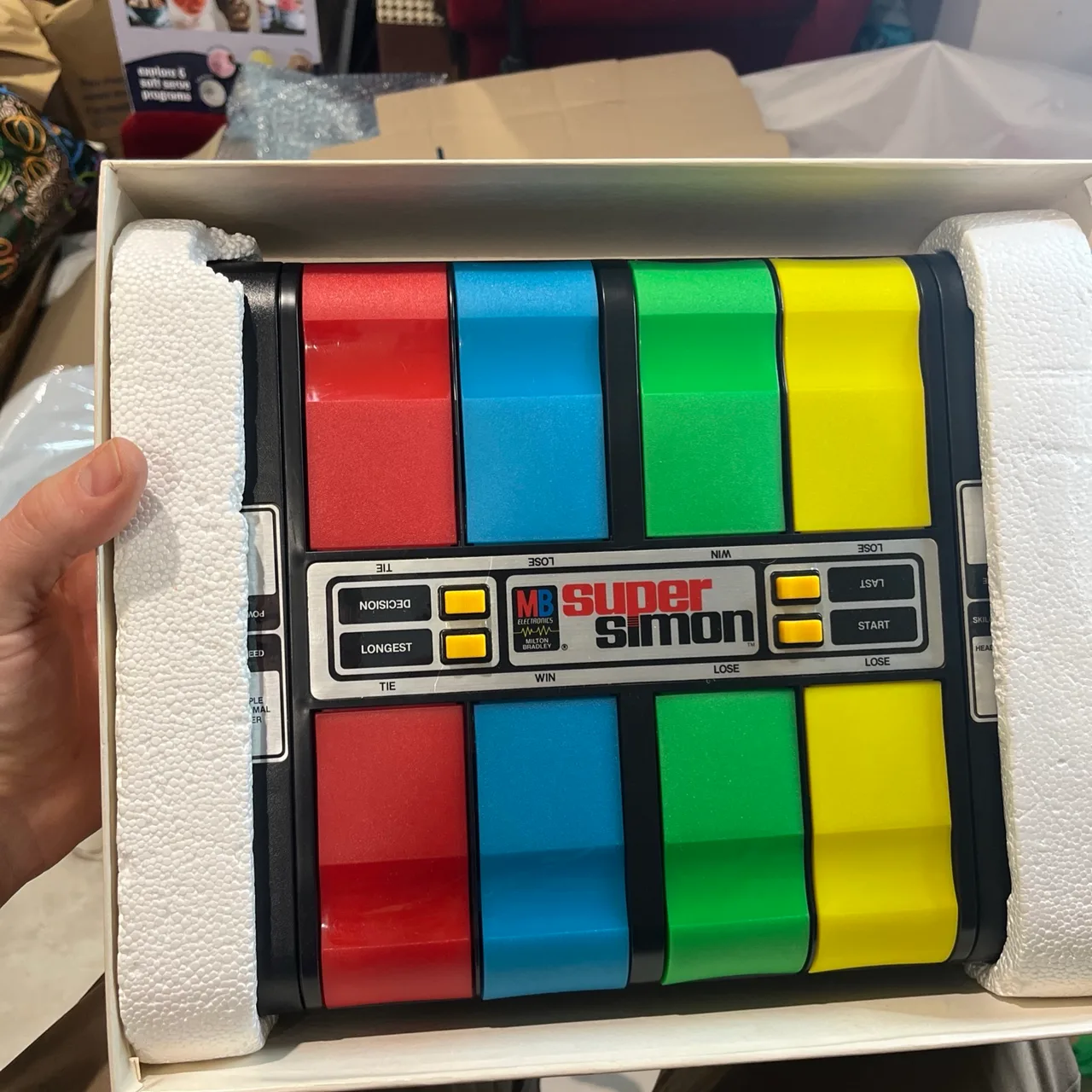 Super Simon Vintage 1979 Milton Bradley Electronic Memory Game w Original Box — photo 5