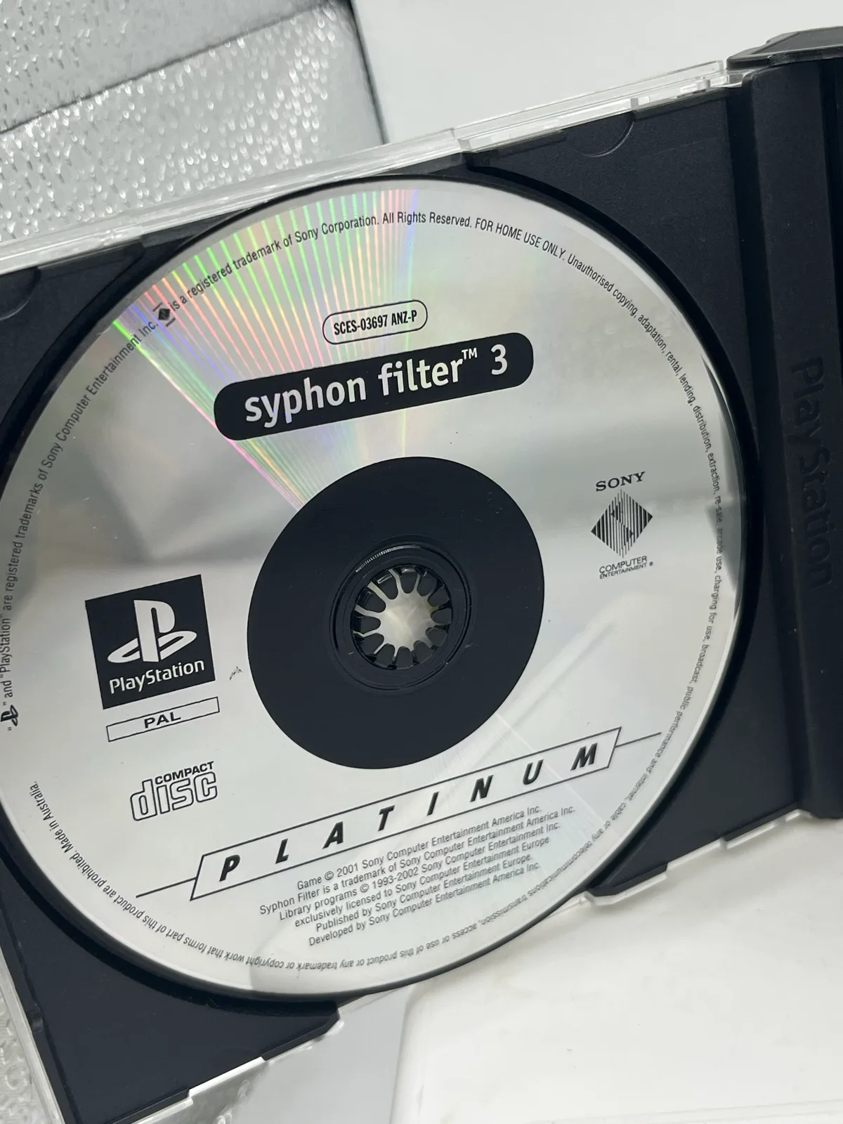 Syphon Filter 3 - Sony Playstation 1 / PS1 Game no Manual - PAL — photo 5