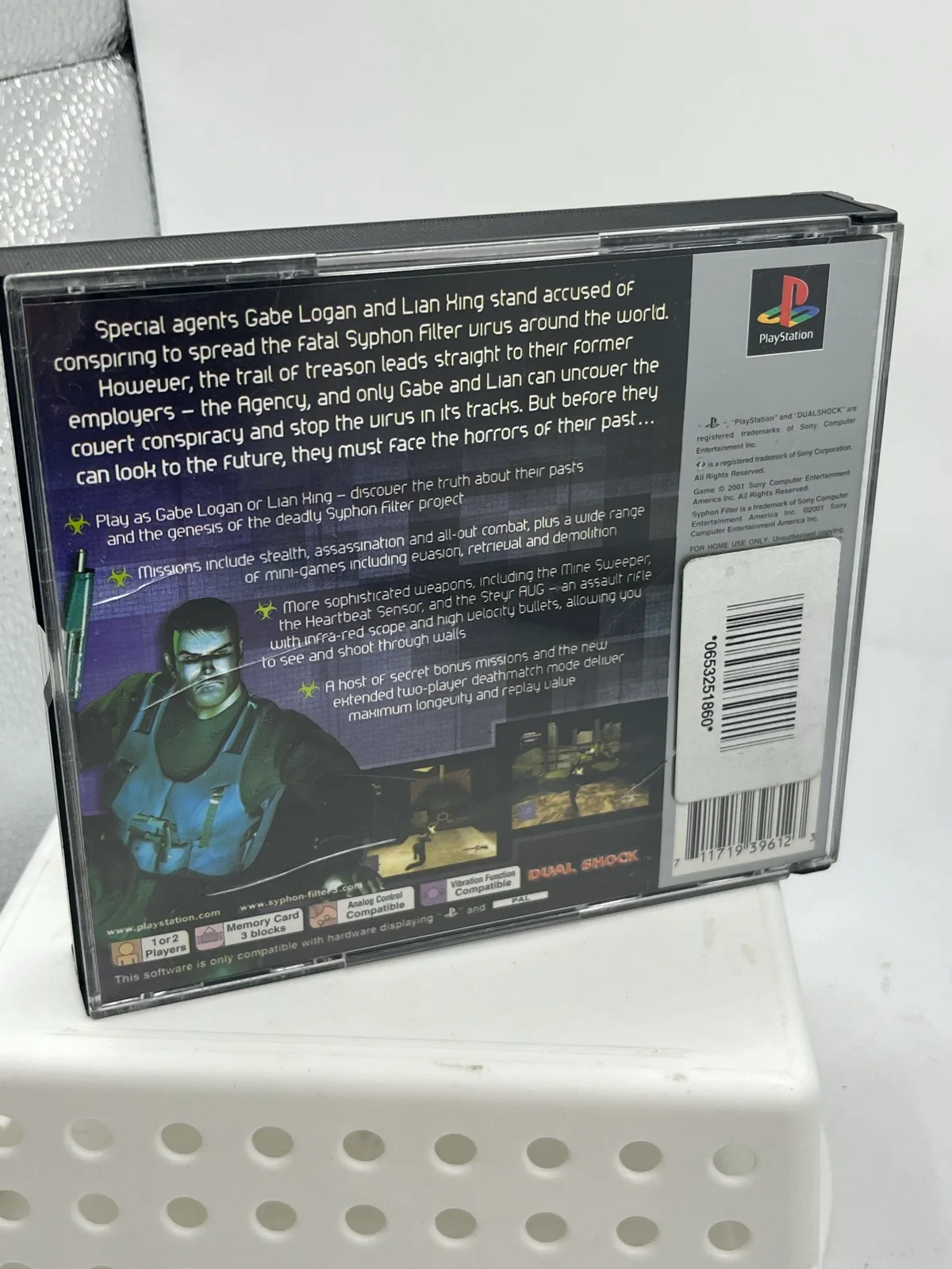 Syphon Filter 3 - Sony Playstation 1 / PS1 Game no Manual - PAL — photo 4