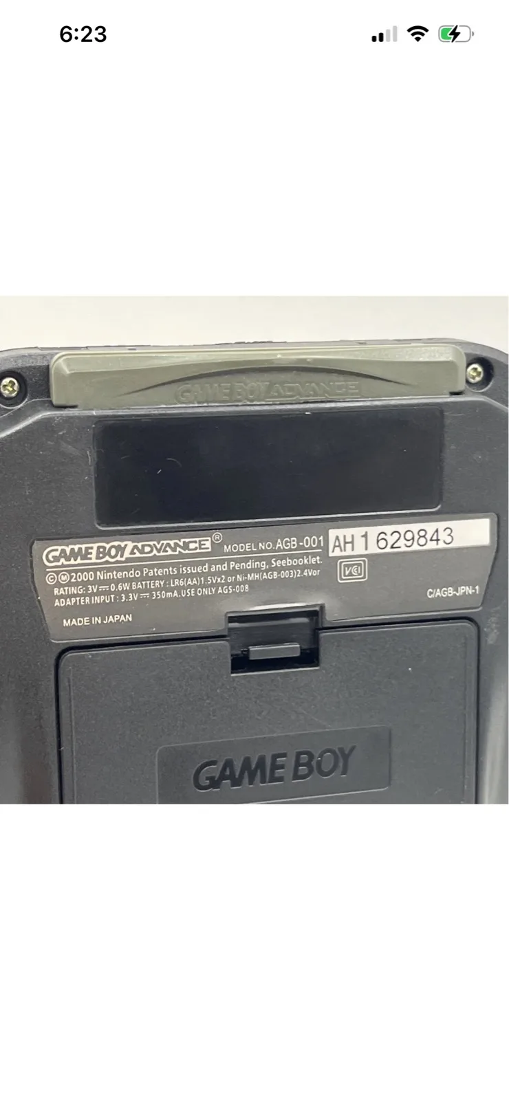 Nintendo Gameboy Advance GBA AGS-001 Black Handheld Gaming BACKLIT — photo 6