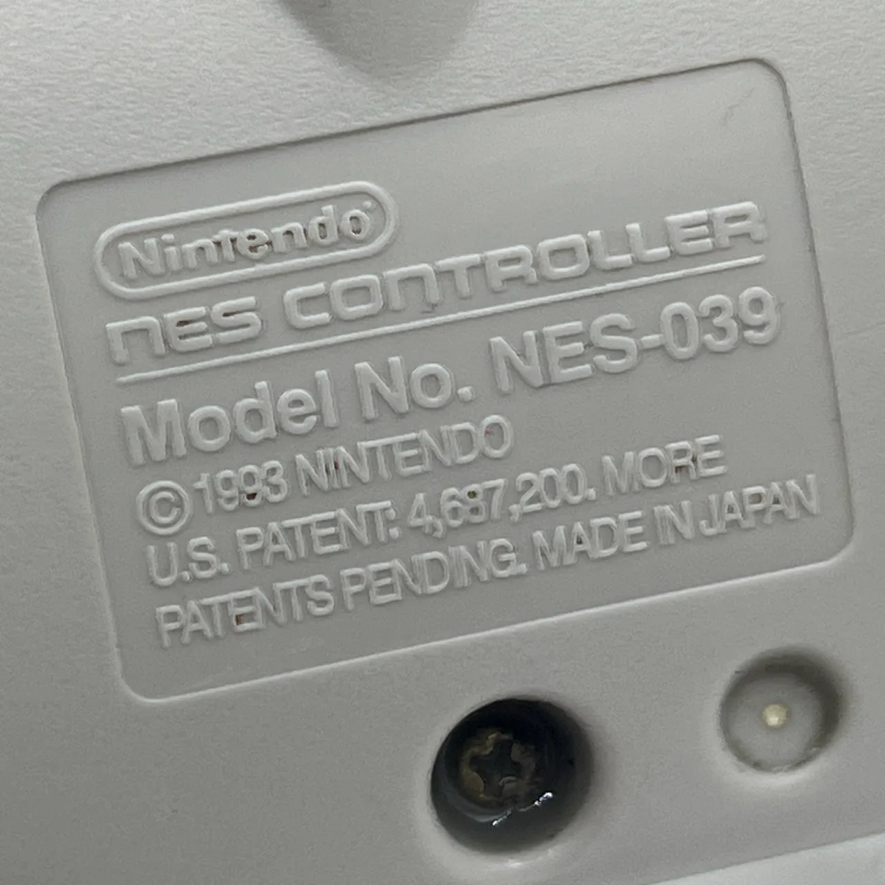 Nintendo NES - NES-039 Dog Bone Controller Official Authentic - Tested & Working — photo 4