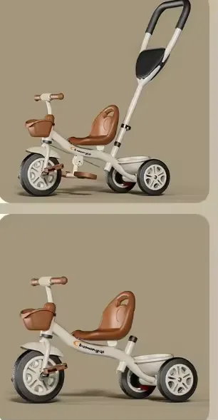 🚲 3-in-1 Baby Push Tricycle with Canopy – Brand New — photo 3