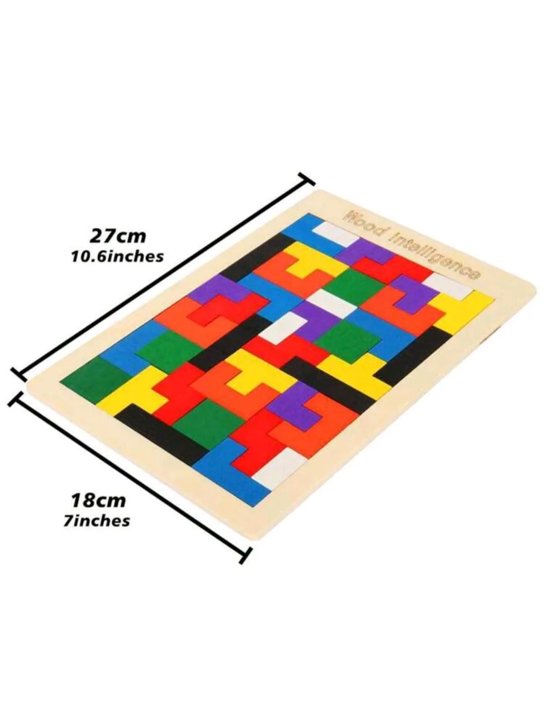 Puzzle Wooden Tangram for Kids Children Toys Learning Education Board Montessori – photo 3