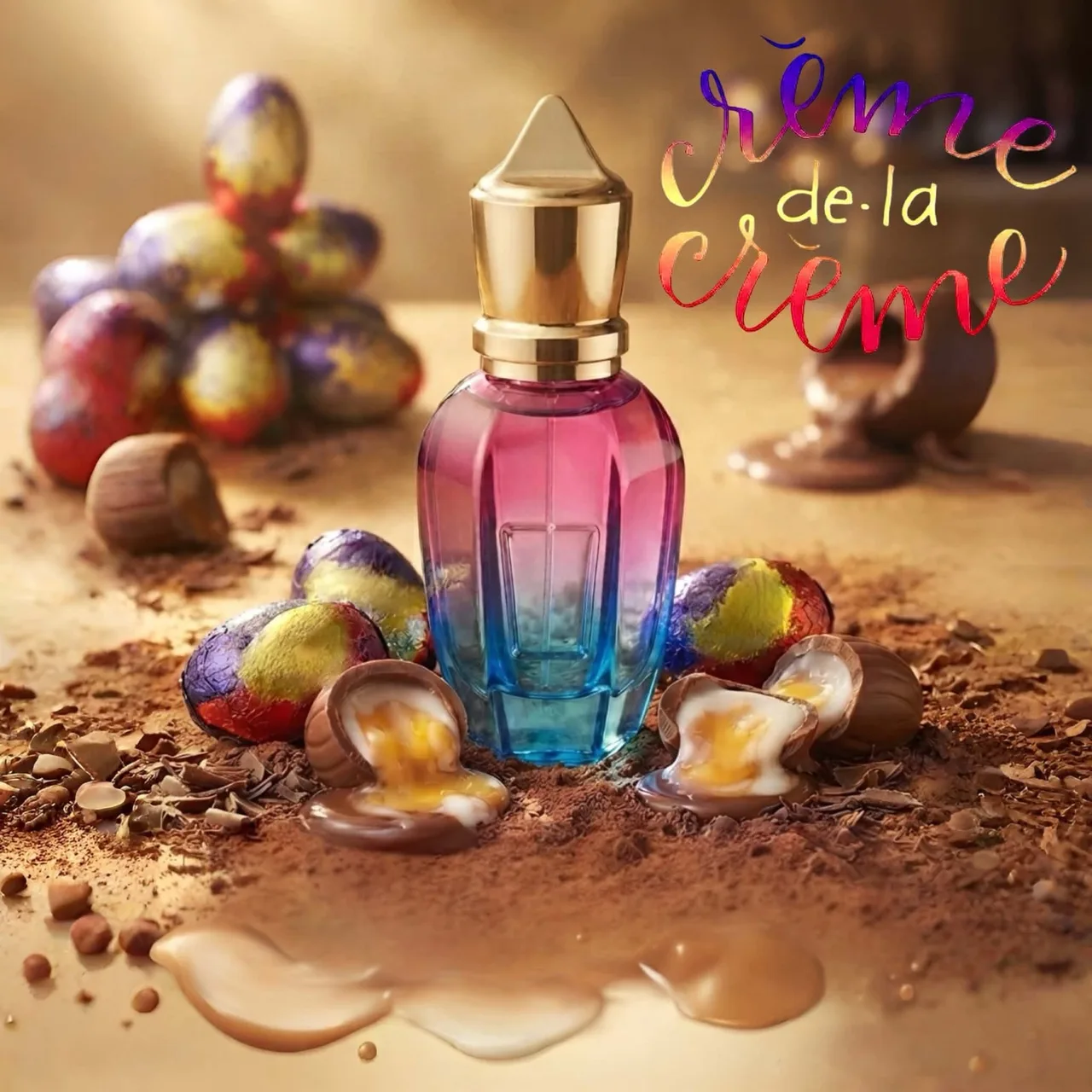 Hand Crafted Perfume: Créme De La Créme - 30ml Blue/Purple Glass Bottle — photo 2