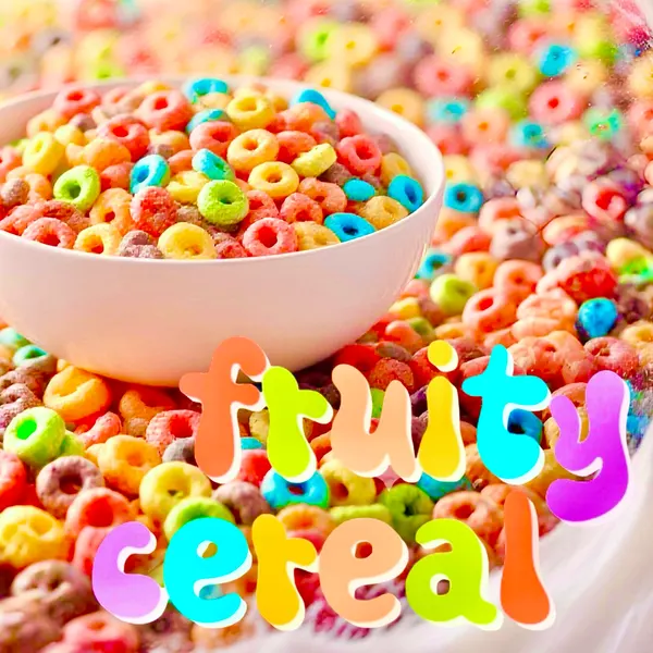 Hand Crafted Perfume: Fruity Cereal - 30ml Blue & Purple Ombré Glass Bottle
