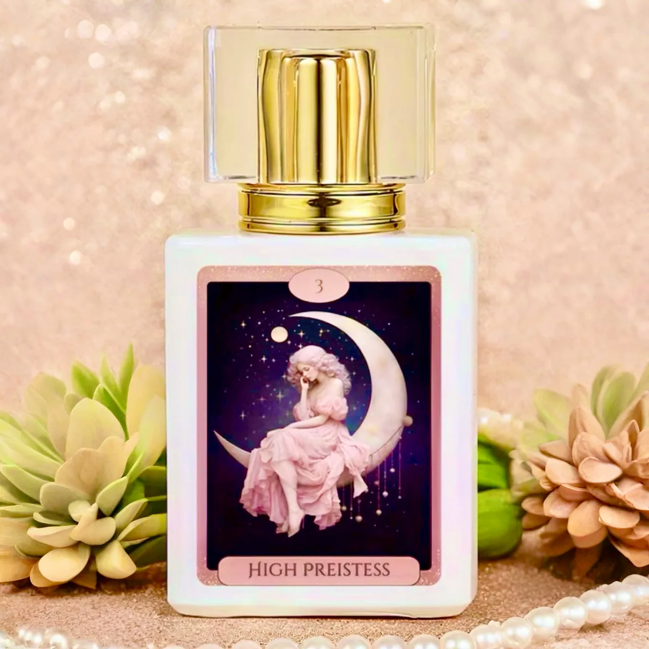Hand Crafted Perfume: Blue Raspberry Bliss - 30ml Tarot Card Glass Bottle – photo 3