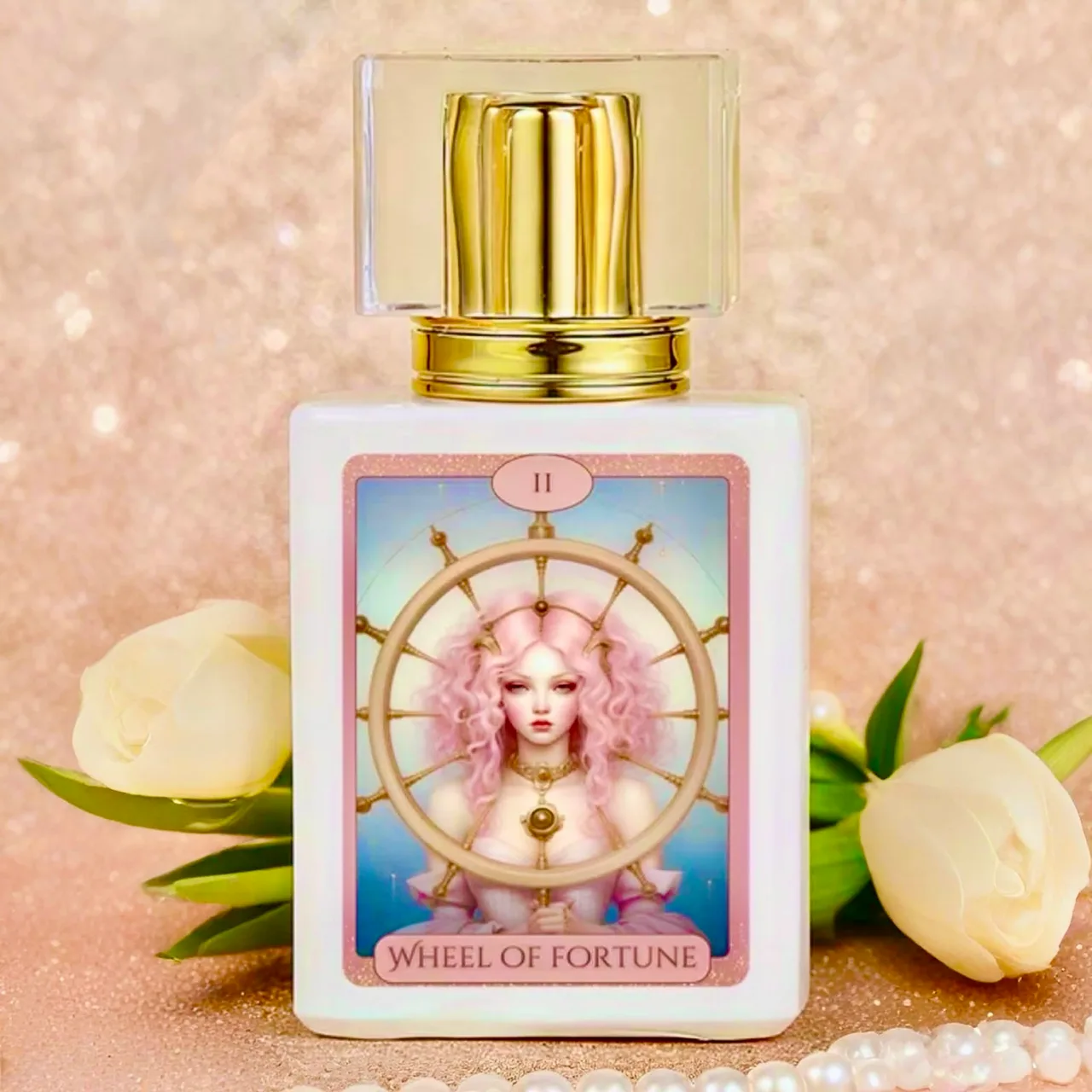Hand Crafted Perfume: Délices De Paris - 30ml Tarot Card Glass Bottle – photo 3