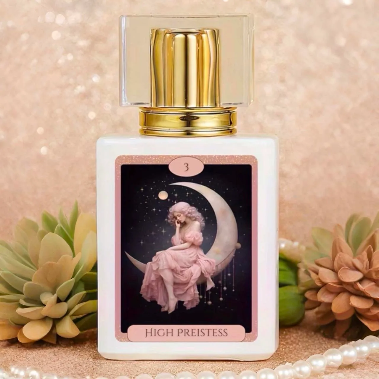 Hand Crafted Perfume: Blue Raspberry Bliss - 30ml Tarot Card Glass Bottle — photo 3
