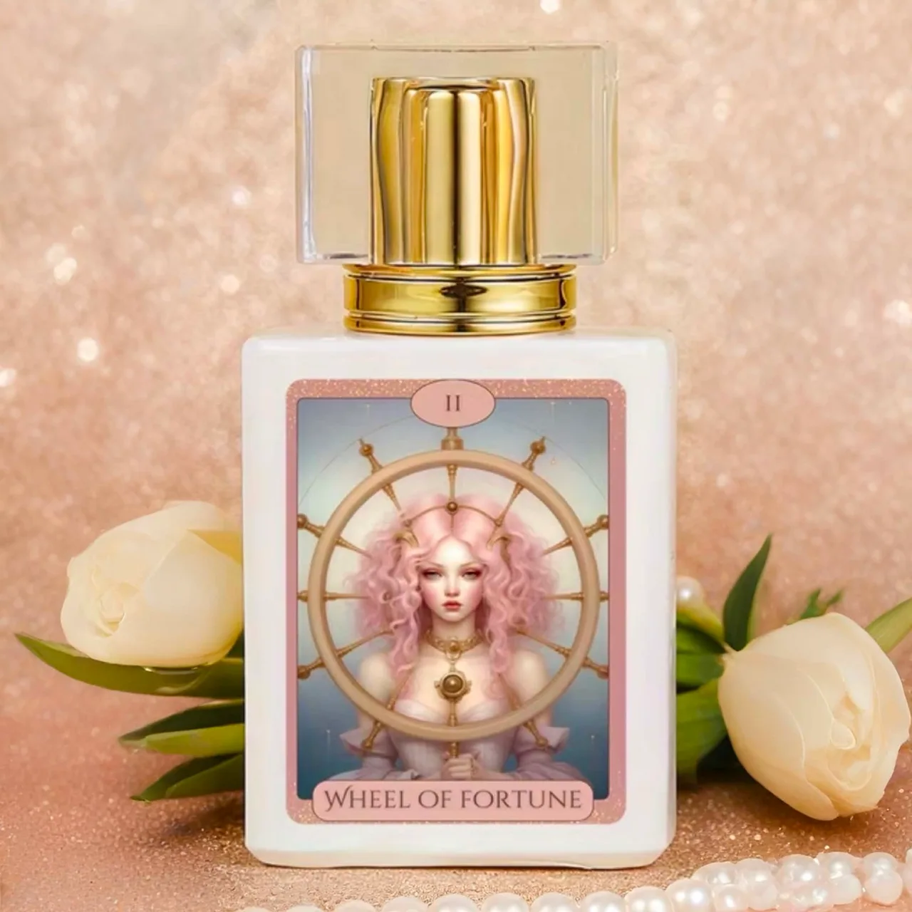 Hand Crafted Perfume: Délices De Paris - 30ml Tarot Card Glass Bottle — photo 3