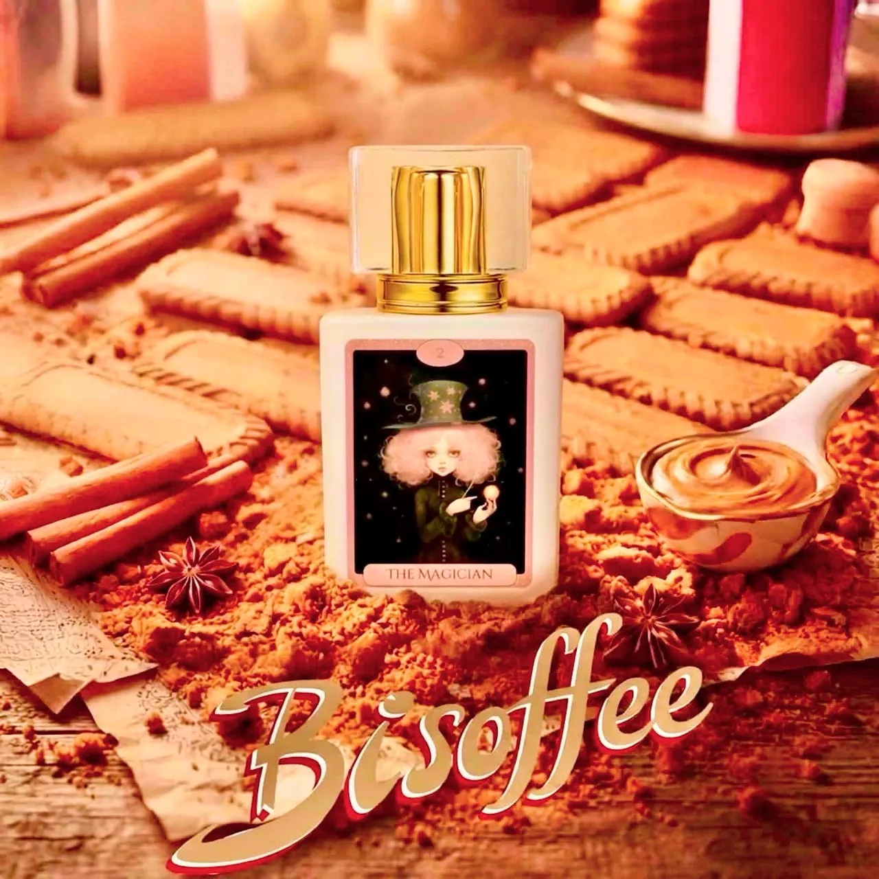 Hand Crafted Perfume: Biscoffee - 30ml Tarot Card Bottle – photo 2