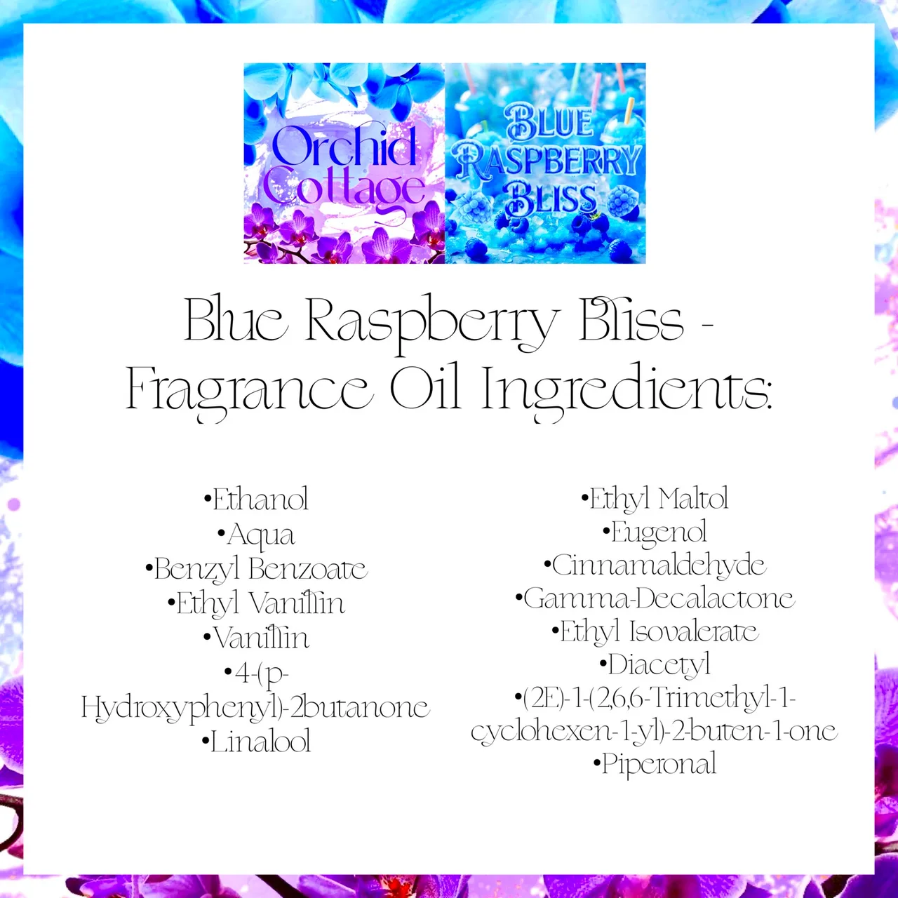 Hand Crafted Perfume: Blue Raspberry Bliss - 30ml Tarot Card Glass Bottle – photo 6