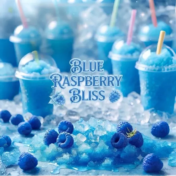 Hand Crafted Perfume: Blue Raspberry Bliss - 30ml Blue/Purple Glass Bottle