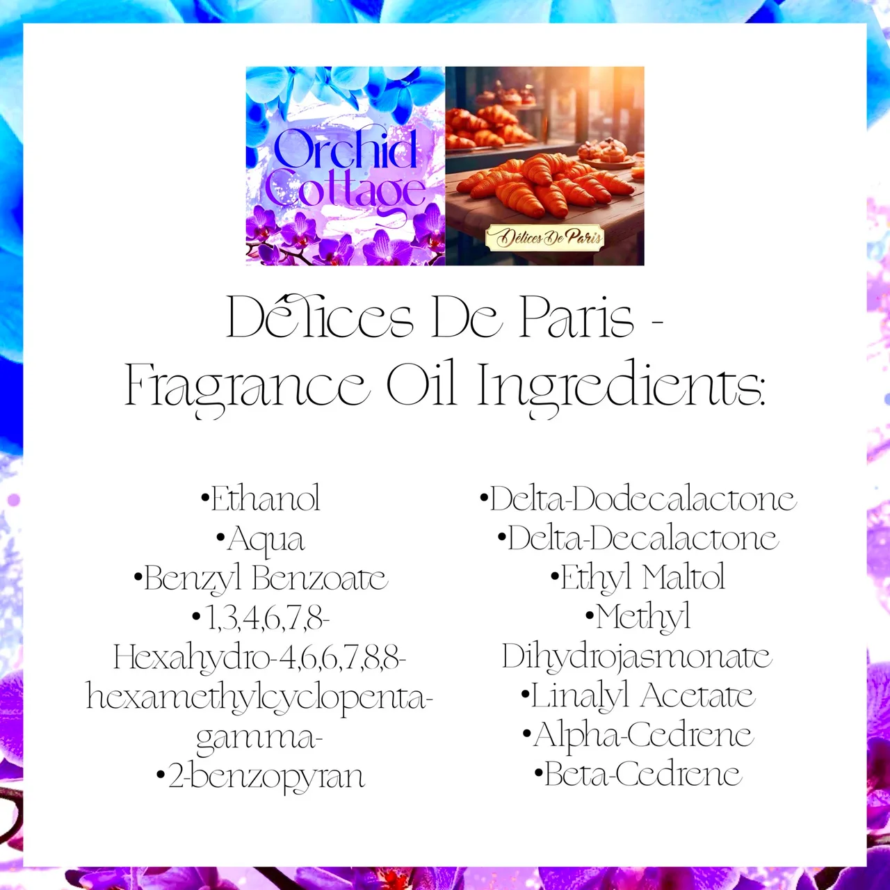 Hand Crafted Perfume: Délices De Paris - 30ml Blue & Purple Glass Bottle – photo 6