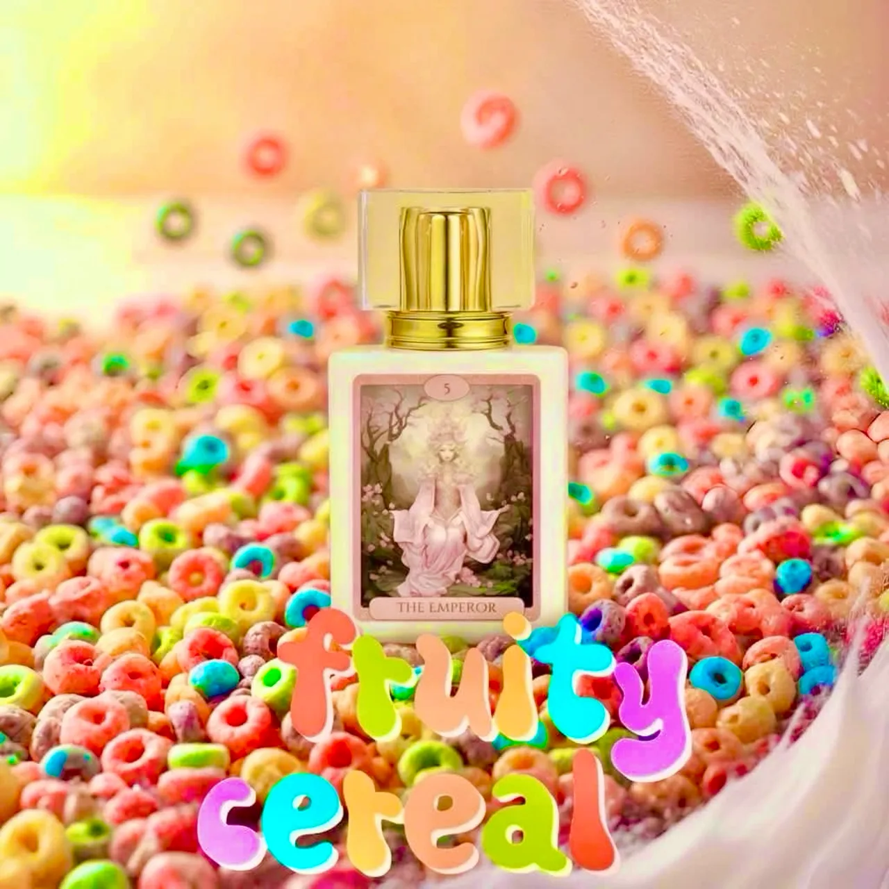 Hand Crafted Perfume: Fruity Cereal - 30ml Tarot Card Collection Glass Bottle – photo 2