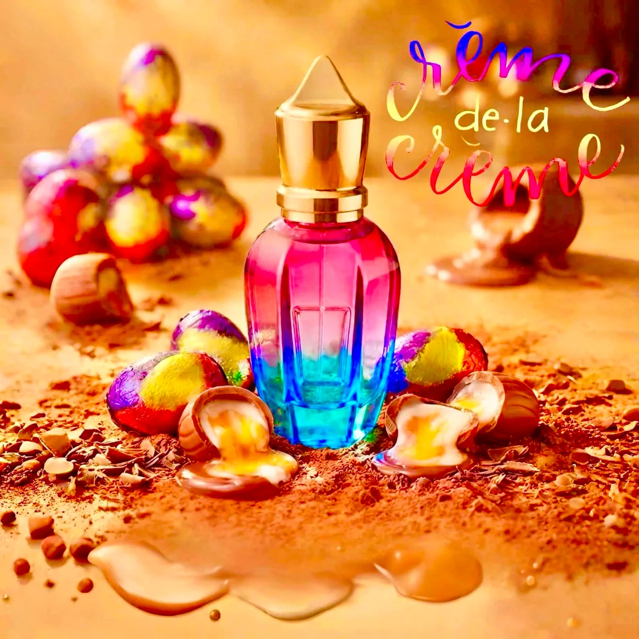 Hand Crafted Perfume: Créme De La Créme - 30ml Blue/Purple Glass Bottle – photo 2