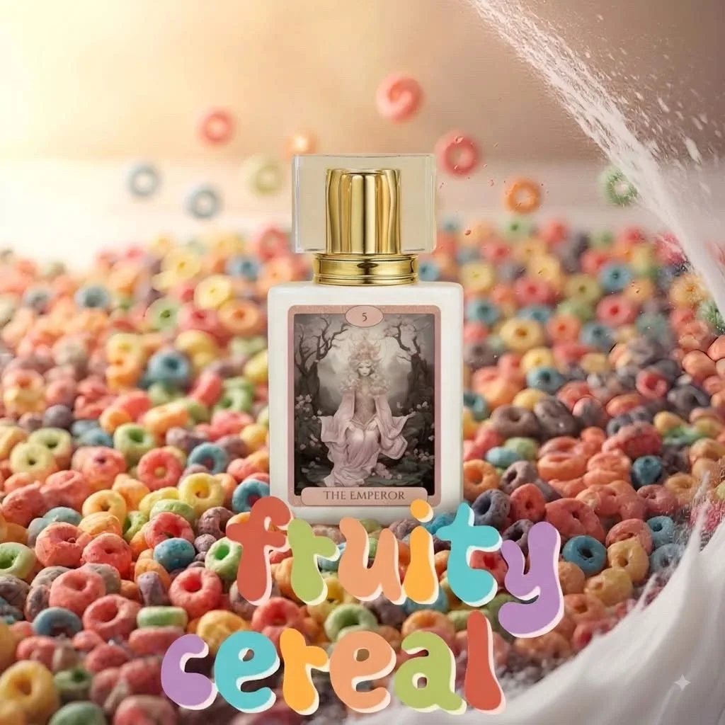 Hand Crafted Perfume: Fruity Cereal - 30ml Tarot Card Collection Glass Bottle — photo 2