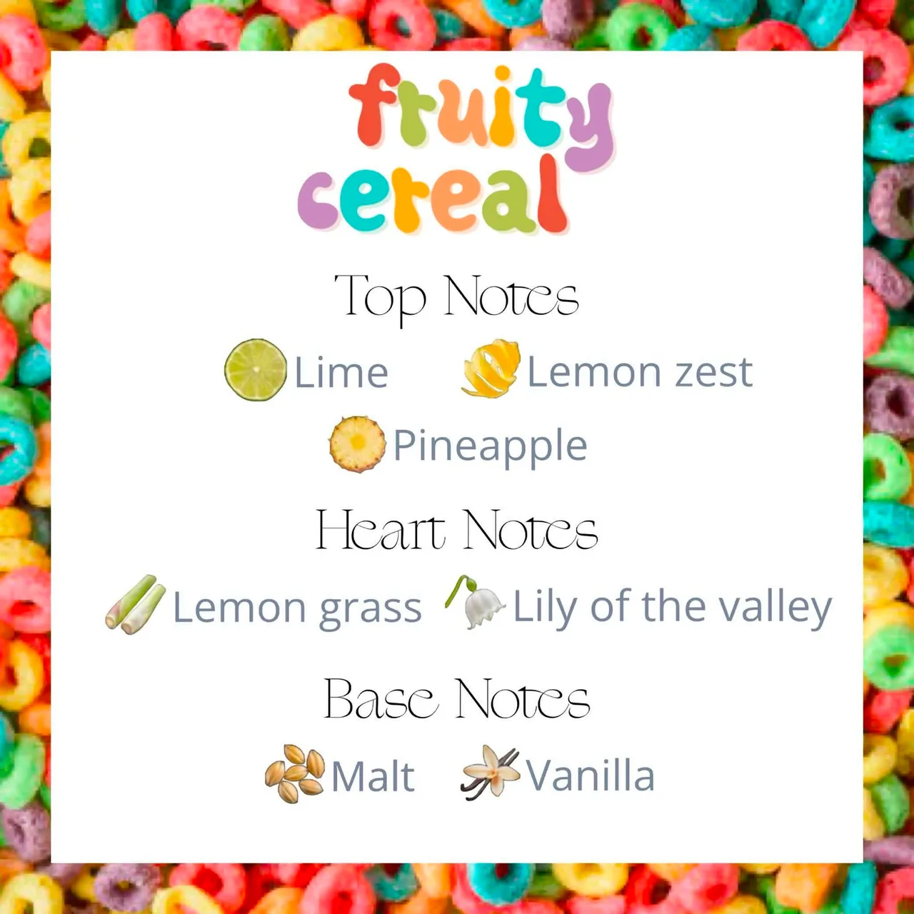 Hand Crafted Perfume: Fruity Cereal - 30ml Tarot Card Collection Glass Bottle — photo 5