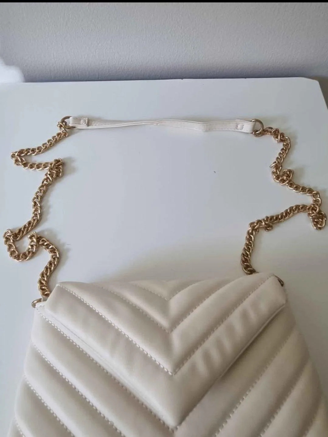 Quilted cream crossbody bag – photo 4