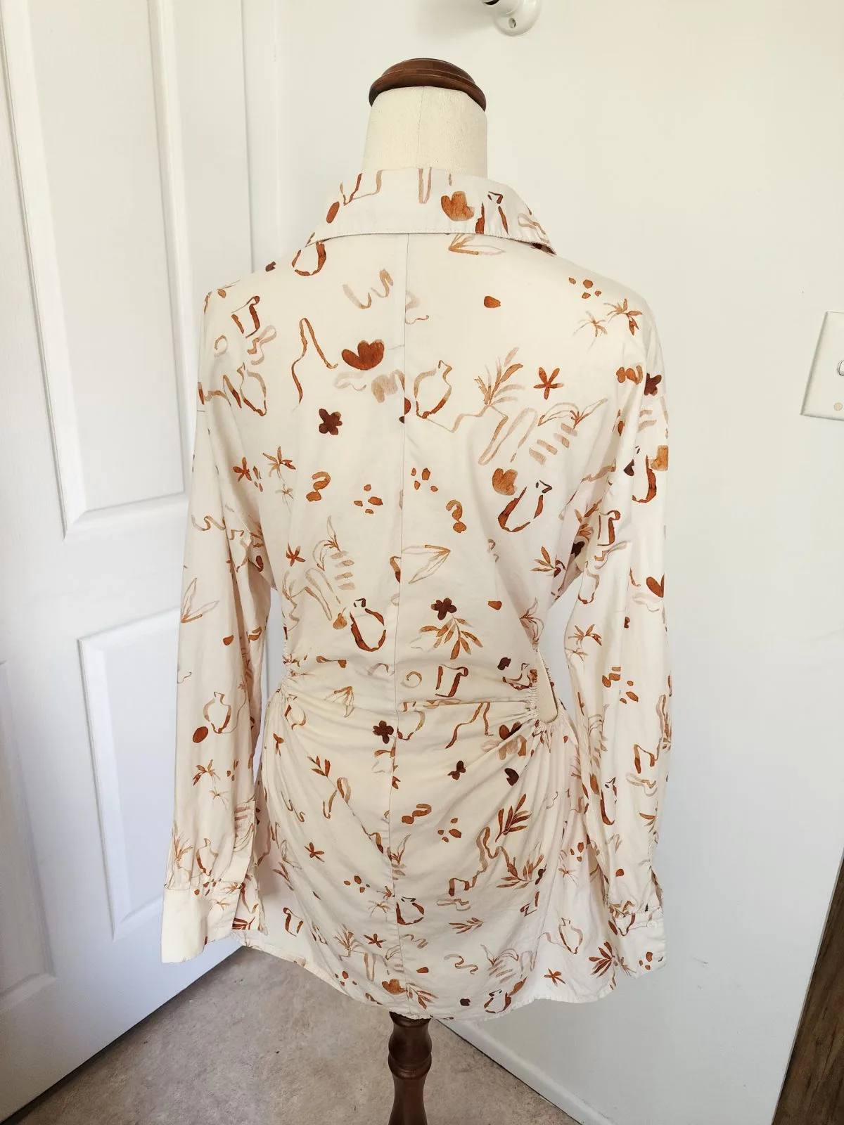 Peppermayo Cut Out Mini Shirt Dress – Size 6 – photo 3