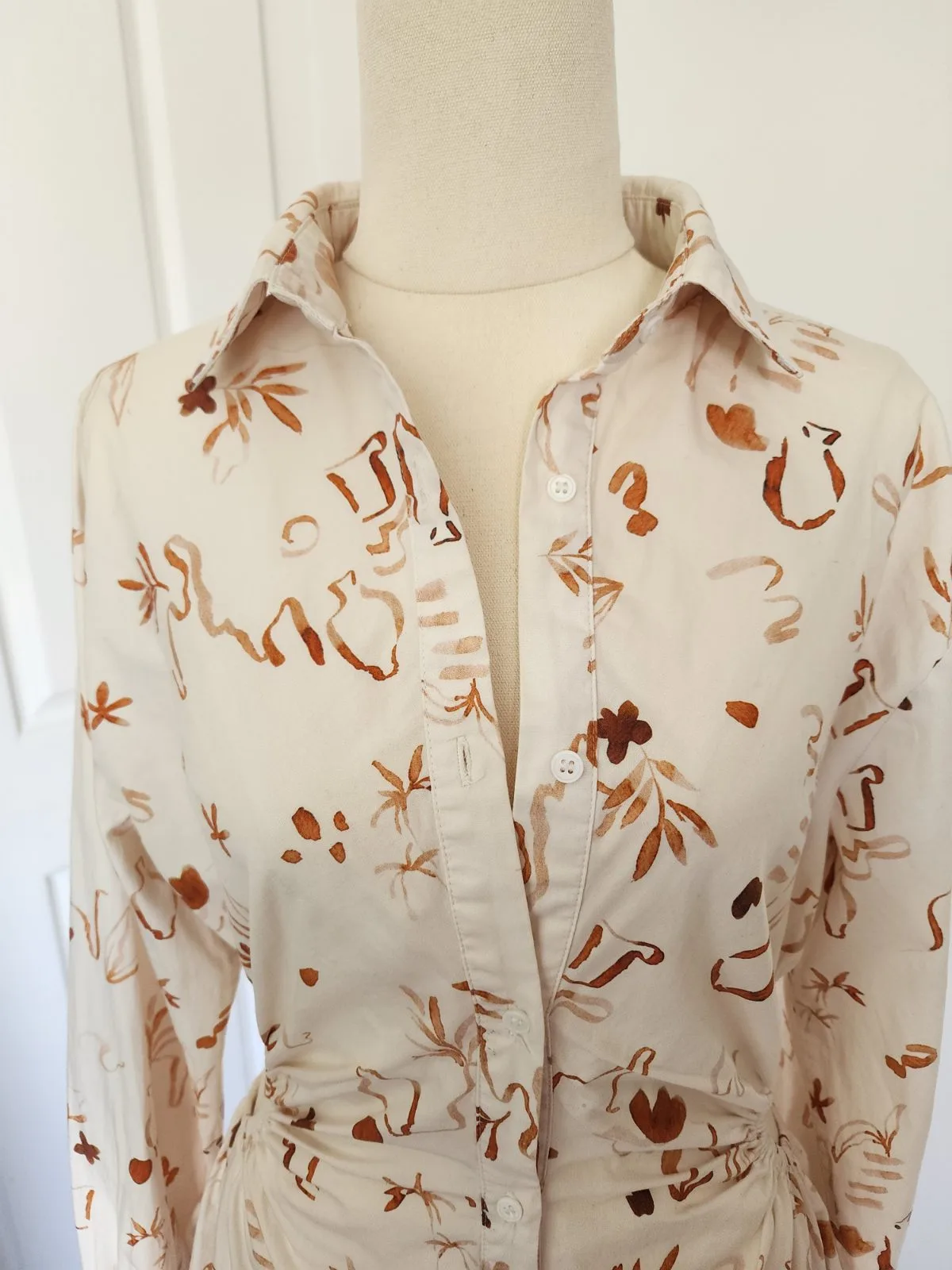 Peppermayo Cut Out Mini Shirt Dress – Size 6 – photo 2
