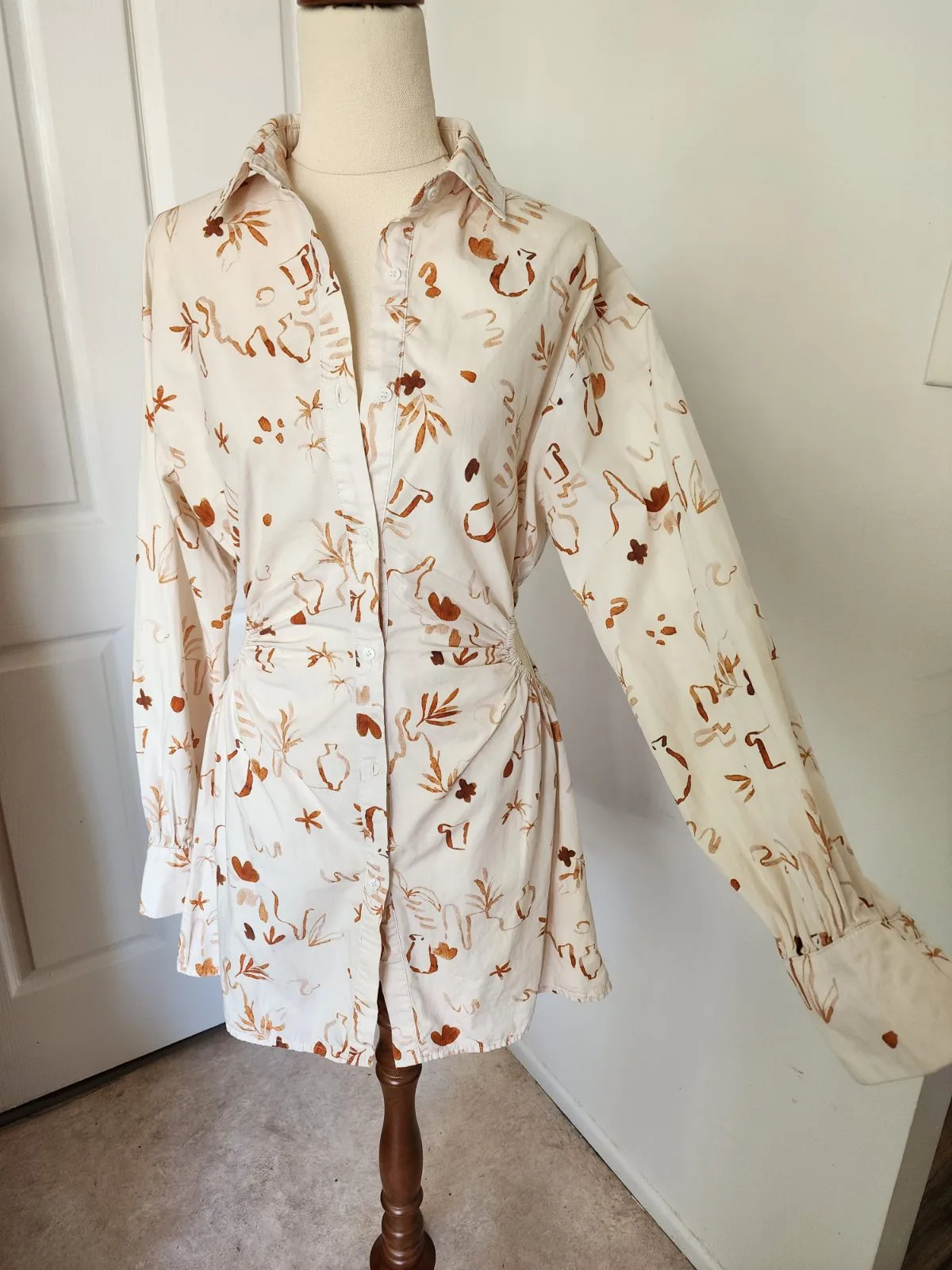 Peppermayo Cut Out Mini Shirt Dress – Size 6 – photo 8