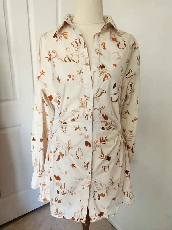 Peppermayo Cut Out Mini Shirt Dress – Size 6