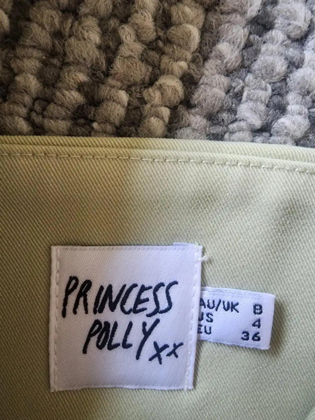Princess Polly Sage Green Halter Waistcoat Vest Top – Size 8 – photo 4