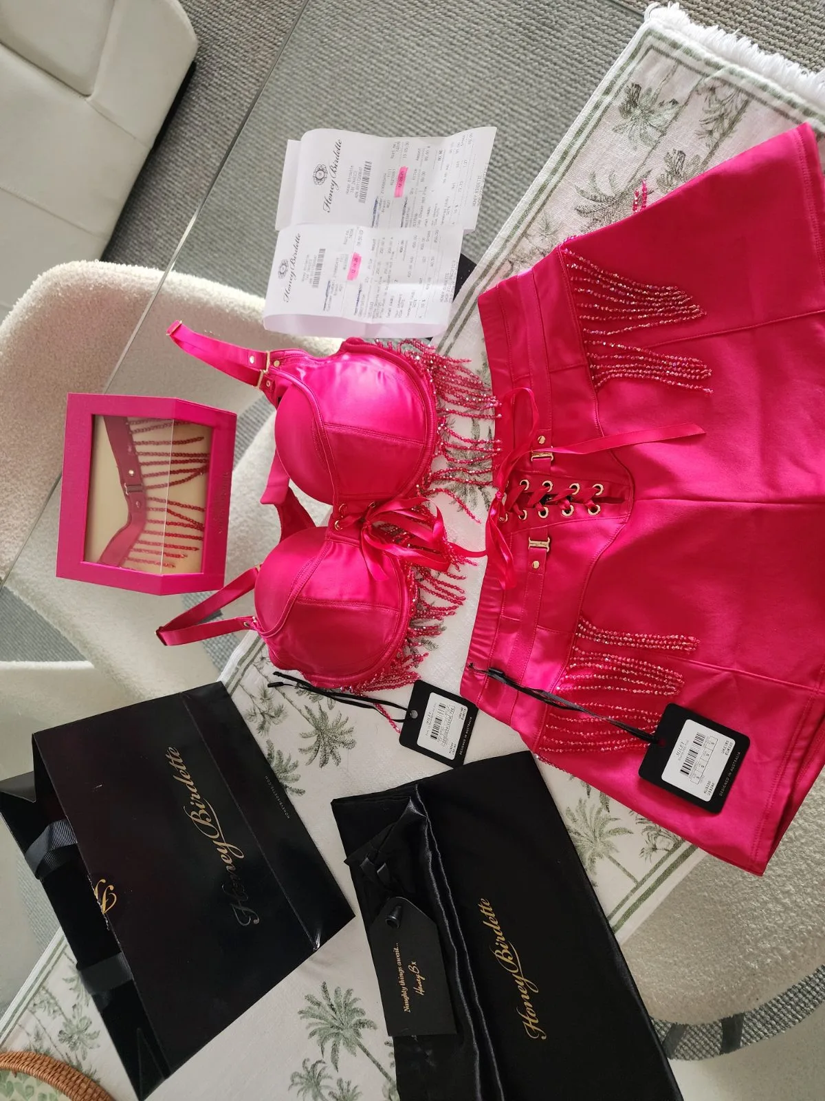 💗 HONEY BIRDETTE MILEY – HOT PINK COMPLETE 3-PIECE SET 💗 – photo 6