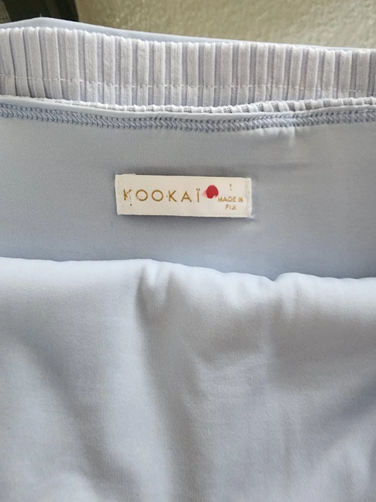 KOOKAI Strapless Ribbed Bodycon Mini Blue Dress Size 1 – photo 6