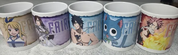 Fairy Tail Anime 350ml Mugs set