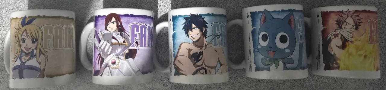 Fairy Tail Anime 350ml Mugs set – photo 2