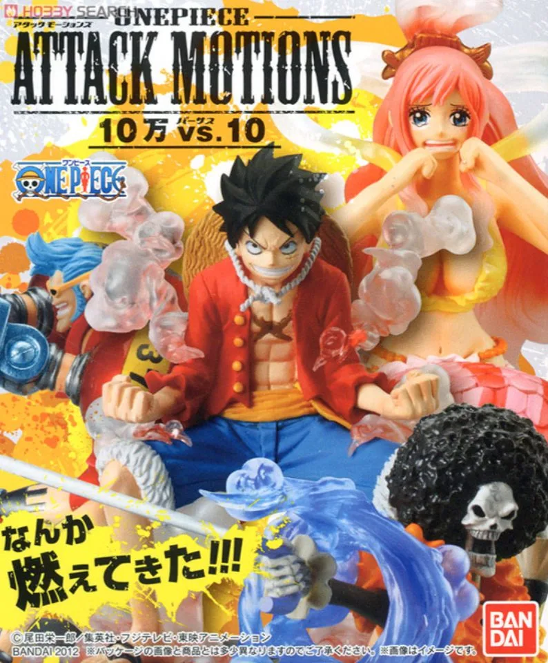 One Piece  Monkey D. Luffy Attack Motions 10 v 10  Bandai Anime Figure – photo 2