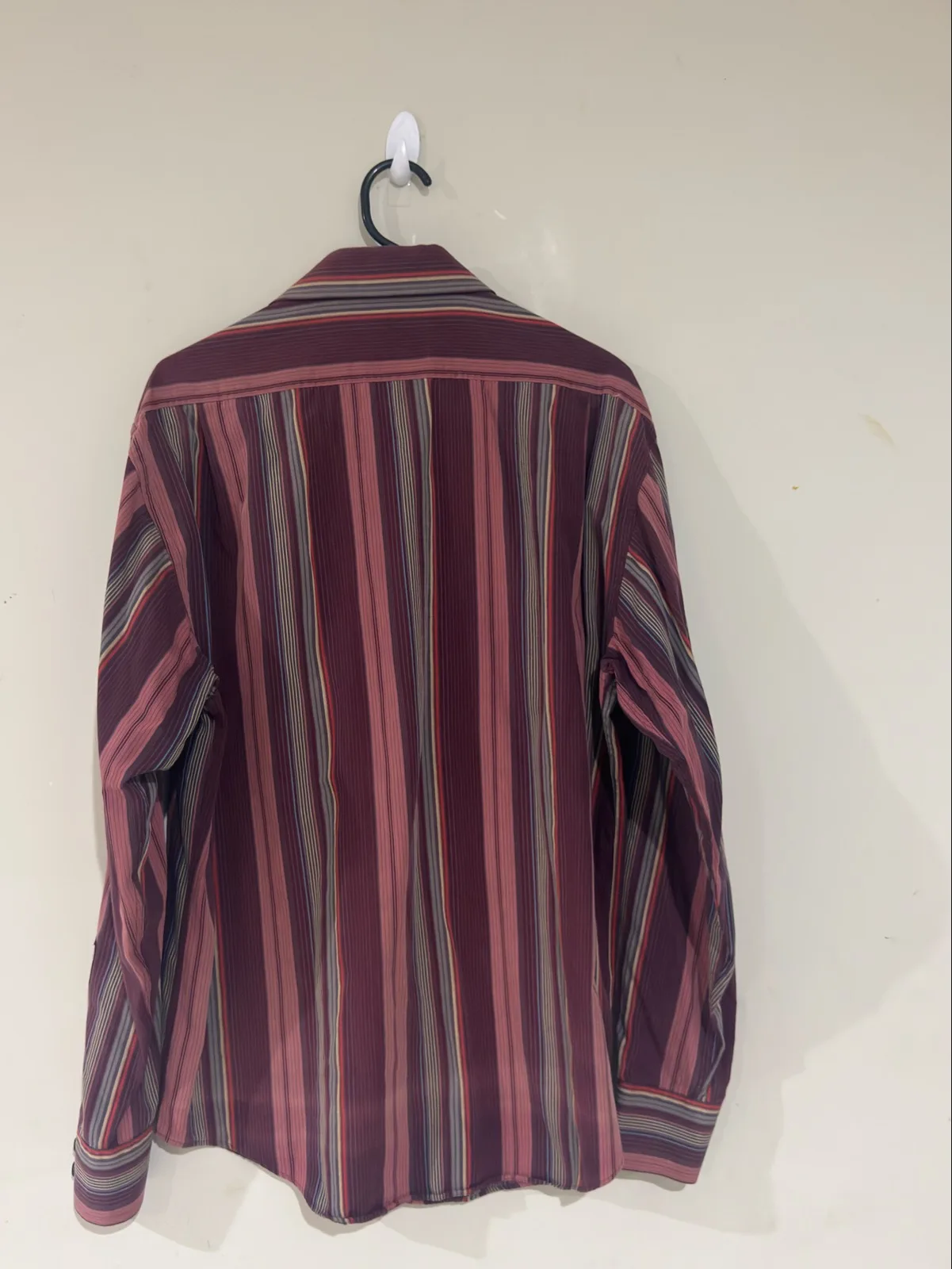Yves Saint Laurent Pour Homme Men's Striped Woven Cotton Button-Up Shirt M — photo 3