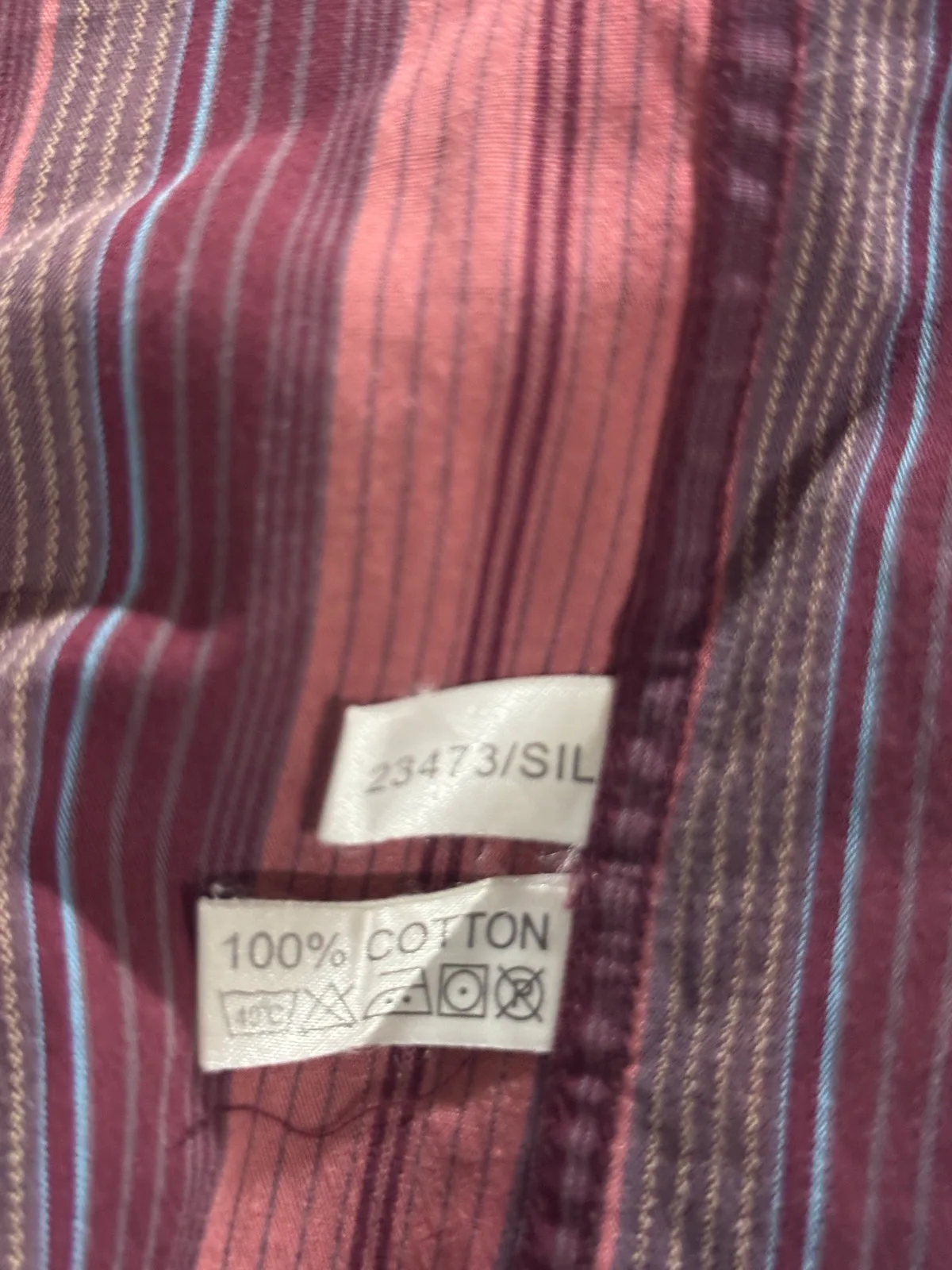 Yves Saint Laurent Pour Homme Men's Striped Woven Cotton Button-Up Shirt M — photo 6