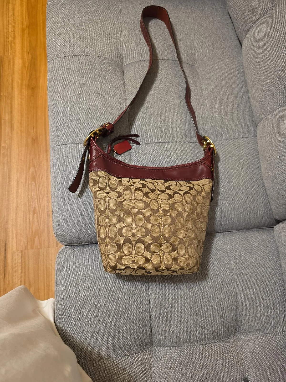 Vintage 2007 Coach Bleecker Signature Bucket/Duffle Bag – photo 2