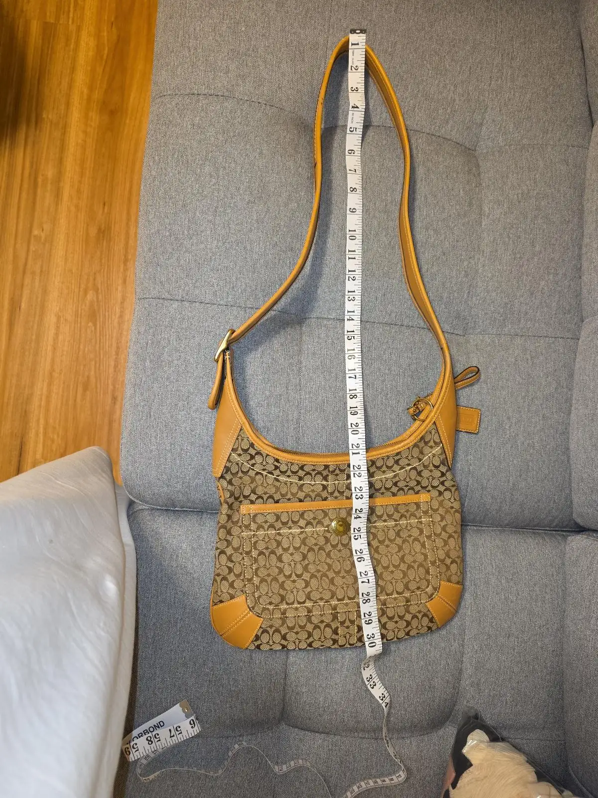 Vintage Coach Signature Canvas Hobo Shoulder Bag – photo 11