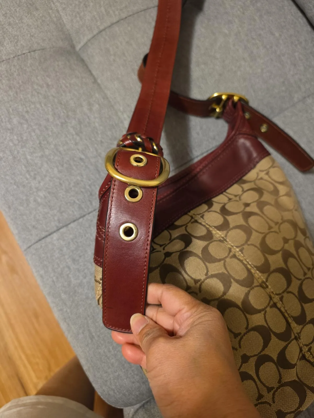 Vintage 2007 Coach Bleecker Signature Bucket/Duffle Bag – photo 3