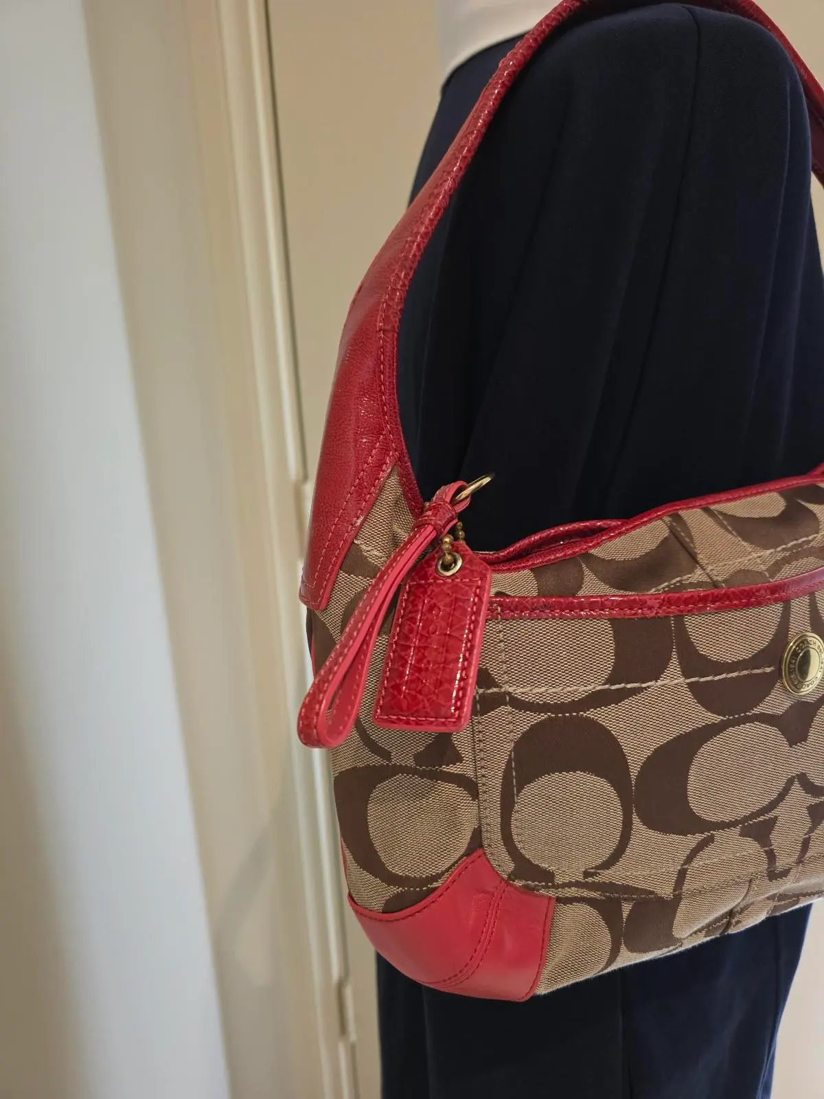 Vintage Coach Ergo Signature Hobo Shoulder Bag – photo 3