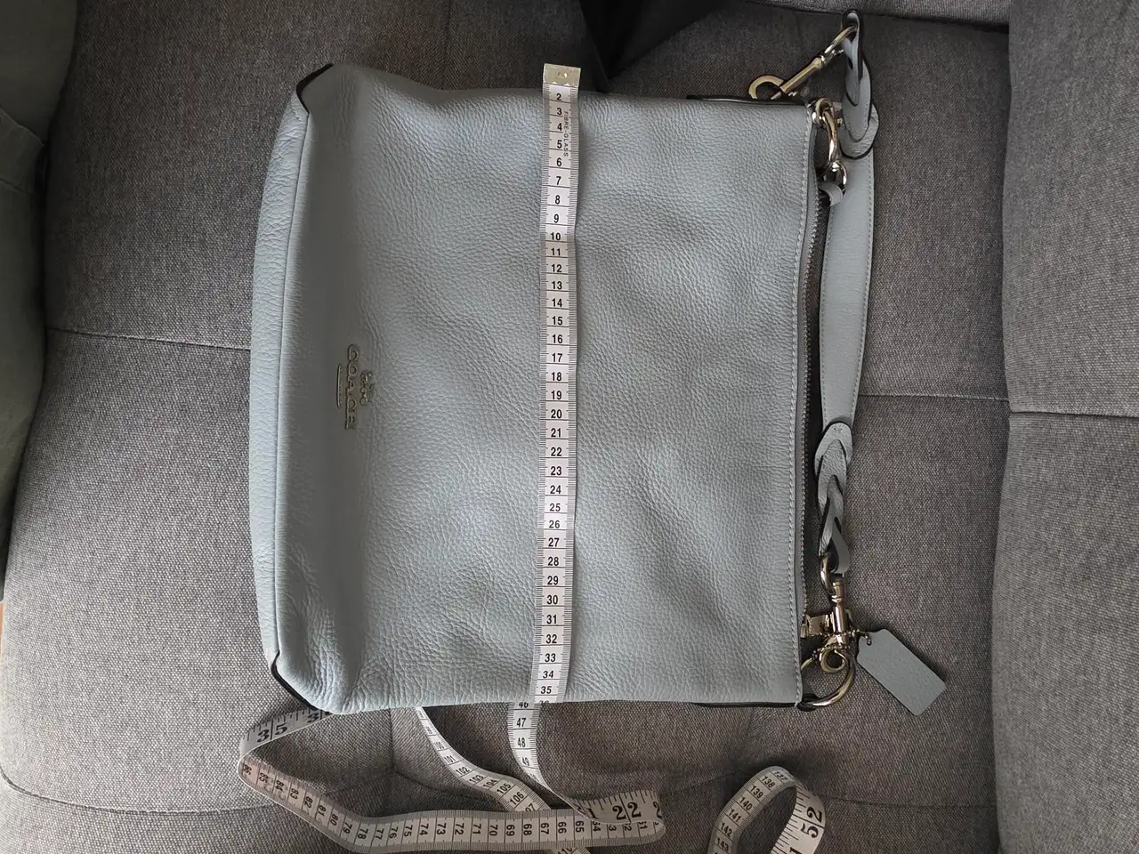 Vintage Coach Abby Duffle Bag | Blue Leather Shoulder Bag | Y2K Crossbody – photo 5