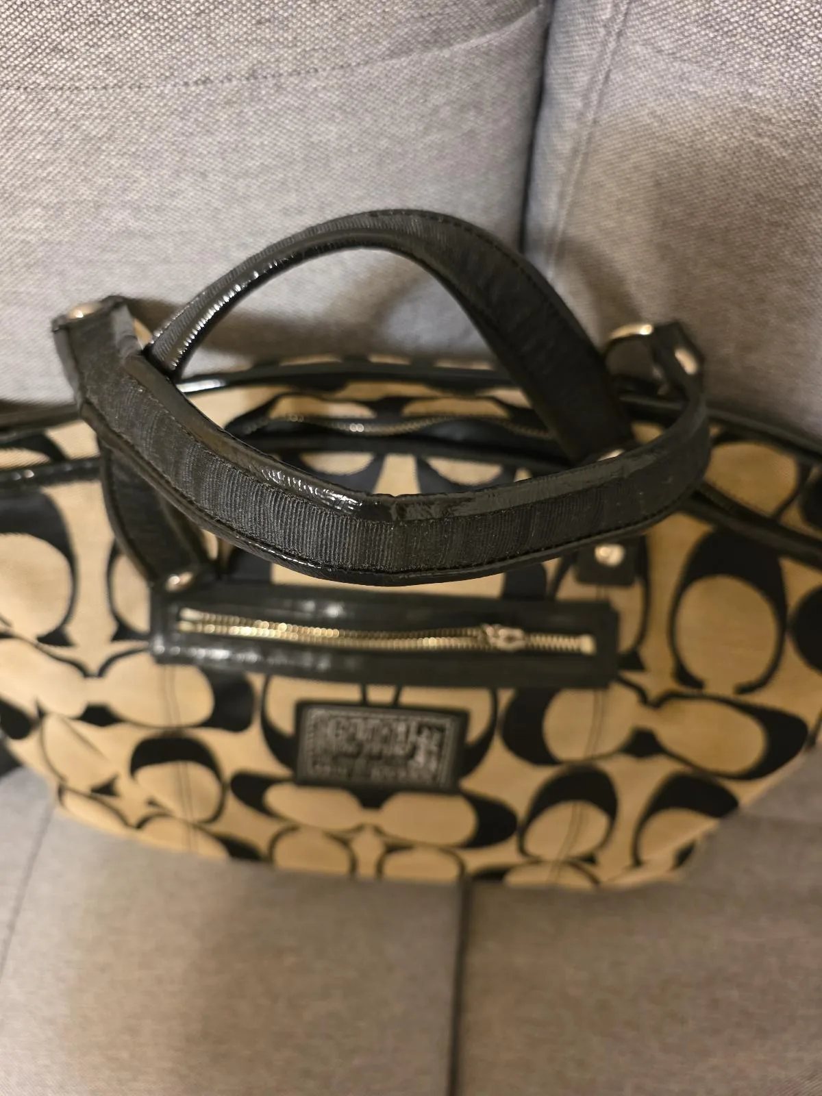 Vintage Coach Poppy Daisy Signature Satchel/Tote – photo 4