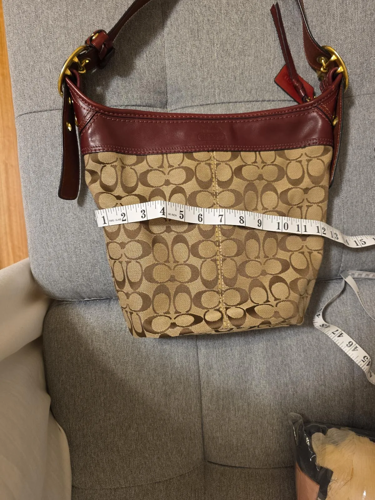 Vintage 2007 Coach Bleecker Signature Bucket/Duffle Bag – photo 8