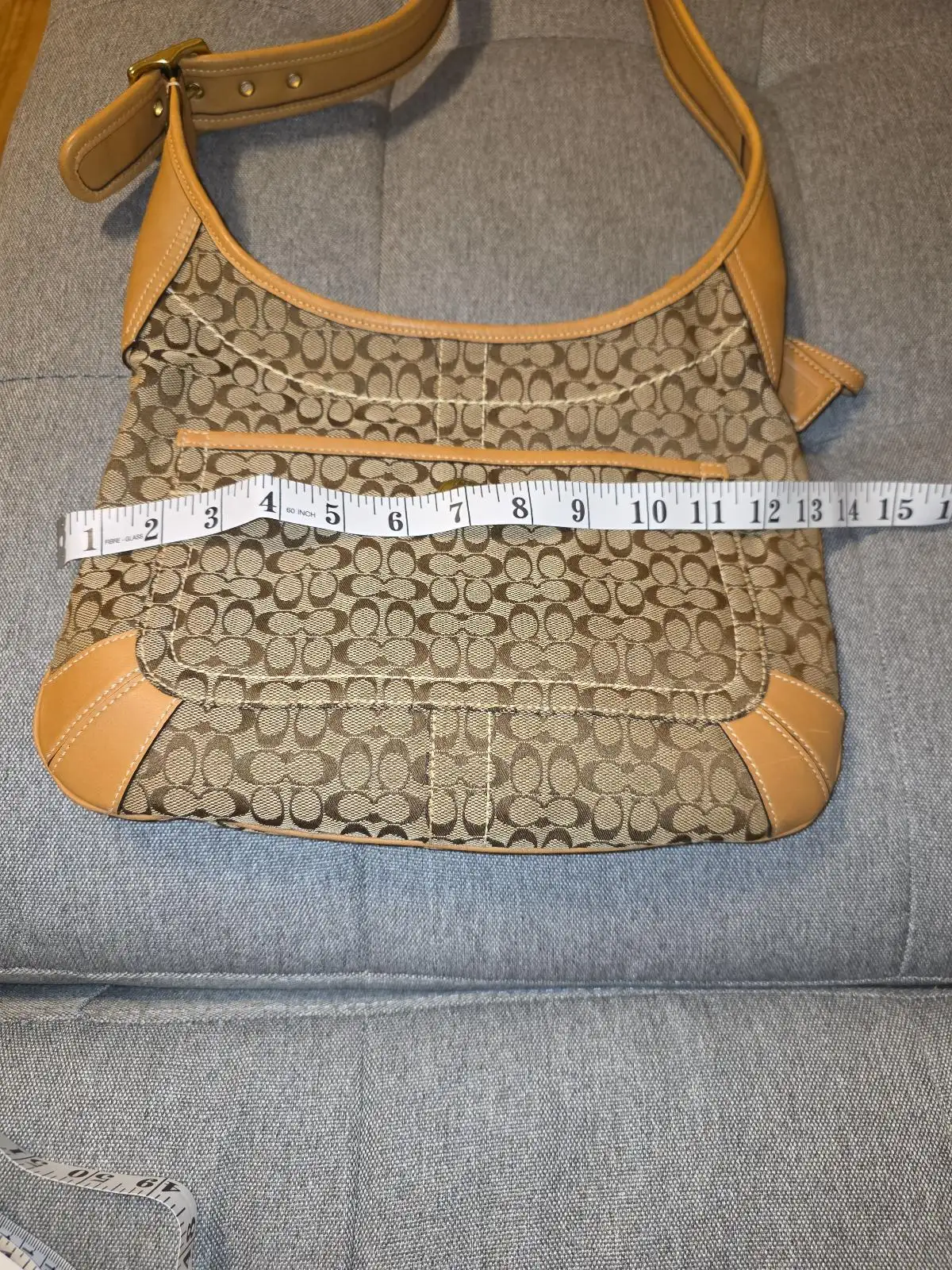 Vintage Coach Signature Canvas Hobo Shoulder Bag – photo 8