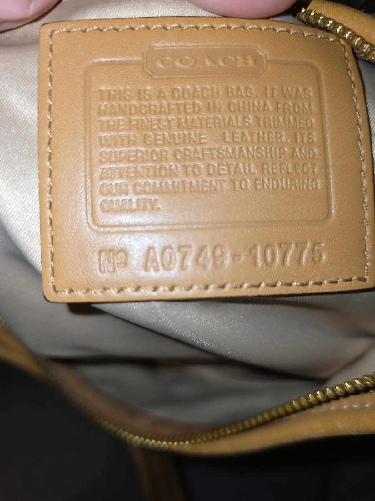 Vintage Coach Signature Canvas Hobo Shoulder Bag – photo 7