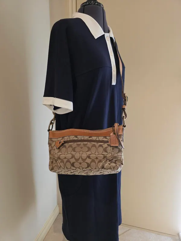 Vintage Coach Signature Sufflette Shoulder Bag